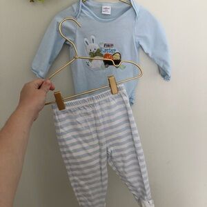 Baby Blue Easter Outfit Set